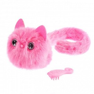 Игрушка интерактивная «Котик Пушистик», браслет, свет, звук, цвет розовый
