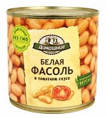 «Домашние заготовки», фасоль белая в томатном соусе, 400г