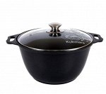 Кастрюля, 4 л, стекл. крышка, АП, литой алюминий, ТРАДИЦИЯ