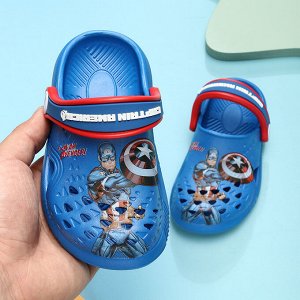 Сабо - Обувь в бассейн детская Капитан Америка (синий)