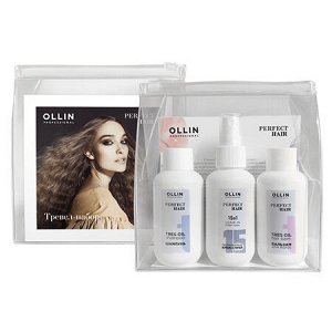 OLLIN PERFECT HAIR Тревел набор (шампунь 100 мл. +бальзам 100 мл. +15в 1 100 мл.), шт