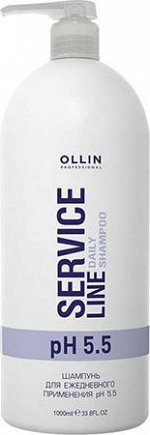 OLLIN SERVICE LINE Шампунь для ежедневного применения рН 5.5 1000мл/ Daily shampoo pH 5.5, шт