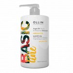 OLLIN BASIC LINE Шампунь для сияния и блеска с аргановым маслом 750мл