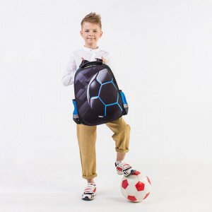 Ранец ЮНЛАНДИЯ EXTRA, с дополнительным объемом, "Soccer ball", 38х29х18 см, 270677