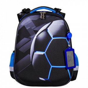 Ранец ЮНЛАНДИЯ EXTRA, с дополнительным объемом, &quot;Soccer ball&quot;, 38х29х18 см, 270677