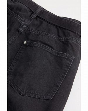 Черные джинсы с высоким голенищем Mom