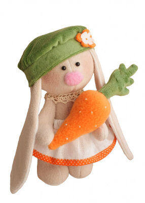 Набор для изготовления игрушки "HAPPY HANDS", Зайка Морковка