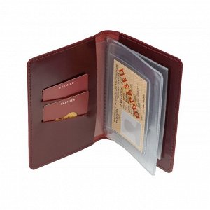 Обложка для автодокументов 1183321 красная 02555