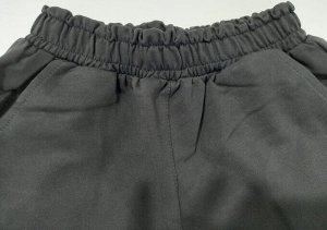 Брюки штаны детские спортивные для девочки с принтом цвет Черный (Тимошка)
