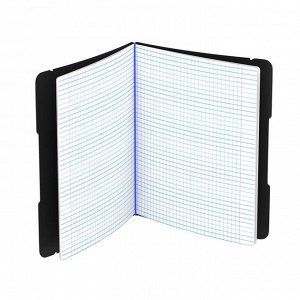 Тетрадь А5+, 48 листов в клетку ErichKrause "FolderBook Accent", сменная пластиковая обложка, блок офсет, белизна 100%, синяя
