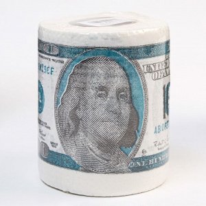 СИМА-ЛЕНД Сувенирная туалетная бумага &quot;100 долларов&quot;, 9,5х10х9,5 см