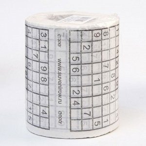 Сувенирная туалетная бумага "Судоку", 9х10х9 см