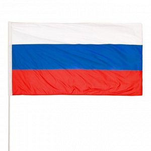 Флаг России, 90 x 150 см, двусторонний, без древка, триколор
