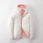 Жакет стеганный утепленный с капюшоном двусторонний