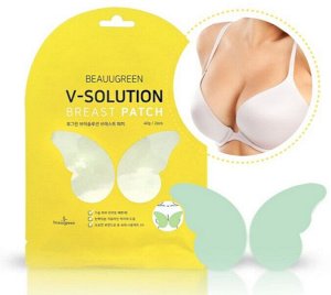 BeauuGreen Маски-патчи для придания упругости и красоты бюсту V-Solution Breast Patch, 40 гр