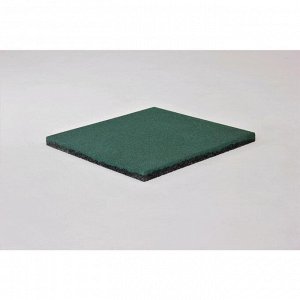 Плитка резиновая, 50 * 50 * 3 см, цвет зелёный