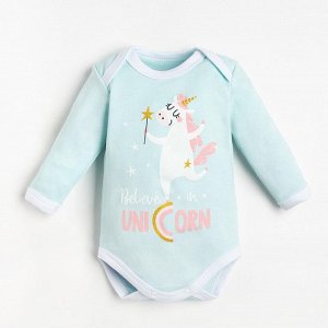 Боди с длинным рукавом Крошка Я "Unicorn",