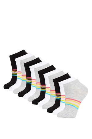 Набор из 12 женских хлопковых носков с пинетками