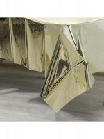 Скатерть 137 х274 см фольга Золото