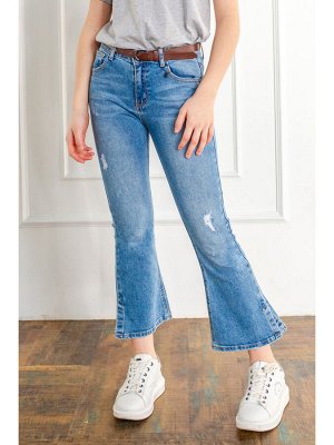 Брюки джинсовые с ремнем для девочки (Размер пишите в комментариях, где нет выбора )