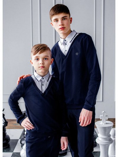 NOTA BENE: Стильная школьная форма до 182 см — Джемпера-обманки, жилеты для мальчиков