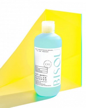 BISOU Мицеллярный шампунь 72 HR FRESH для всех типов волос, 300мл #  NEW