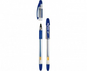 Ручка гелевая Magtaller GEL 0.5mm, с резиновым упором, синяя