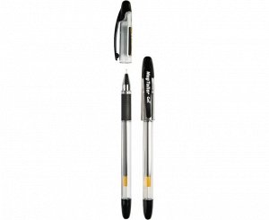 Ручка гелевая Magtaller GEL 0.5mm, с резиновым упором, черная