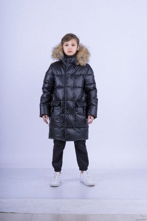22ПП4 (черный) Пальто для мальчиков НЕЙТОН