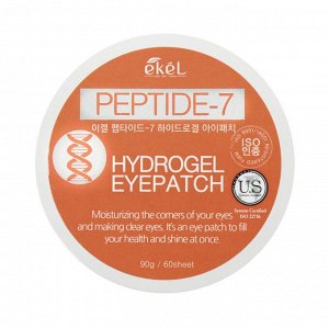 Освежающие гидрогелевые патчи для кожи вокруг глаз с пептидами Ekel Peptide-7 Hydrogel Eye Patch