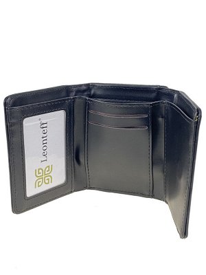 Женский кошелёк с фермуаром из искусственной кожи, цвет черный