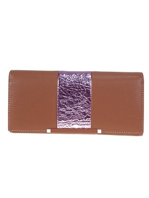 Женский кошелёк-портмоне из искусственной кожи, цвет пудра