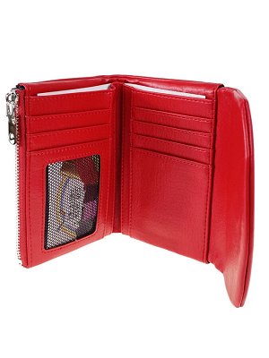 Женский кошелёк из искусственной кожи, цвет красный
