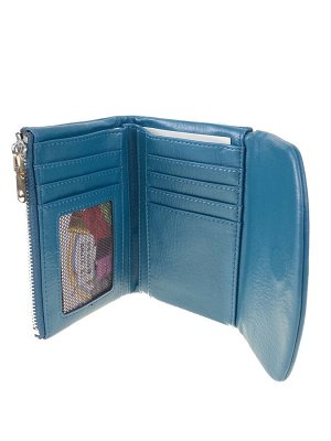 Женский кошелёк из искусственной кожи, цвет бирюза