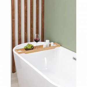 Полка для ванной SAVANNA, 70x14x4,5 см, бамбук