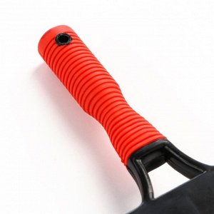 Пижон Пуходерка с каплей 10 х 17 см, прорезиненная ручка, чёрно-красная