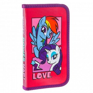 Hasbro Пенал &quot;Pony power&quot; 1 секция 11,5*20,5 см лам.картон, My little Pony
