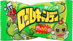 Мягкая конфета-ролл Yaokin Inc "Зеленое яблоко" 20г 1/12/288 Япония