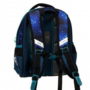 Рюкзак каркасный Across, 35 х 28 х 15 см, наполнение: мешок, пенал, синий