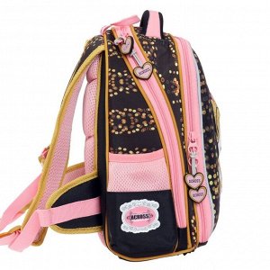 Рюкзак каркасный Across, 35 х 28 х 15 см, наполнение: мешок, пенал, фиолетовый/розовый