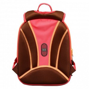 Рюкзак каркасный Across, 36 х 28 х 11 см, наполнение: мешок, брелок, оранжевый
