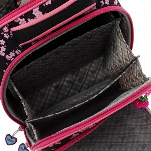 Рюкзак каркасный Across, 36 х 28 х 11 см, наполнение: мешок, брелок, фиолетовый