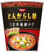 Лапша с морепродуктами острая 63г 1/12 Япония