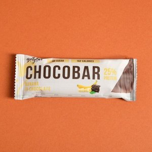 Протеиновый батончик Chocobar «Банан в шоколаде» спортивное питание, 40 г
