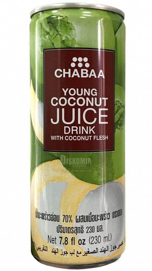 Chabaa напиток из кокоса с мякотью 230мл