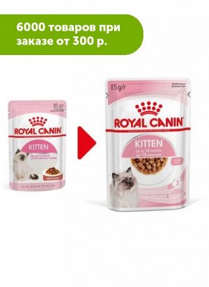 Royal Canin Kitten влажный корм для котят Соус 85гр пауч