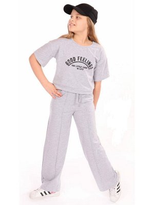Комплект спортивный для девочки: футболка и брюки