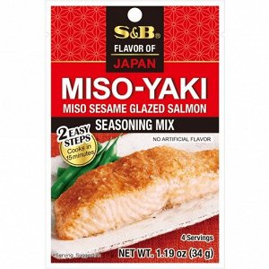 Приправа S&B Мисо-Яки кунжутная для рыбы 4 порции пл/п, 34г