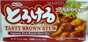 Соус S&B Японский для тушения BROWN, 8 порций к/к, 160 г