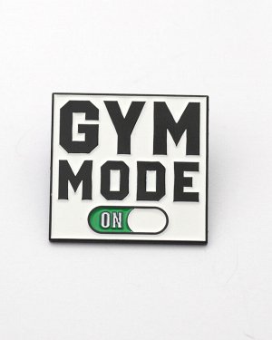 Металлический значок "Gym Mode"
